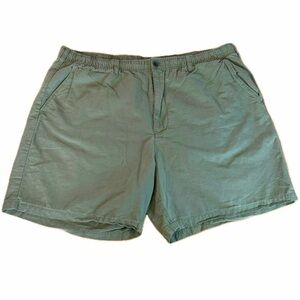 GAP Linen Cotton Easy Short 7” Inseam Elastic Waist Drawstring Green Men’s XXL